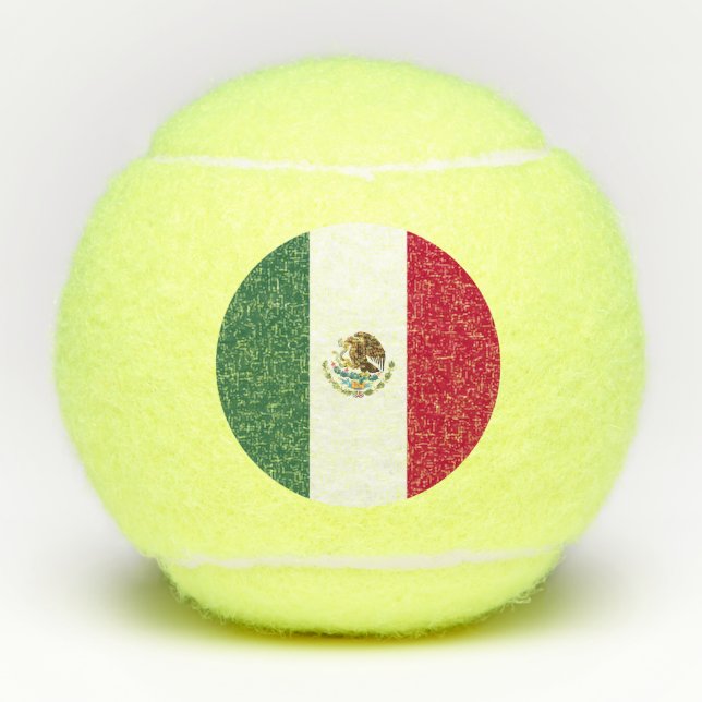 Mexico flag tennis balls (Front)