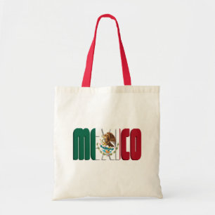 Mexico Flag Text Image Tote Bag