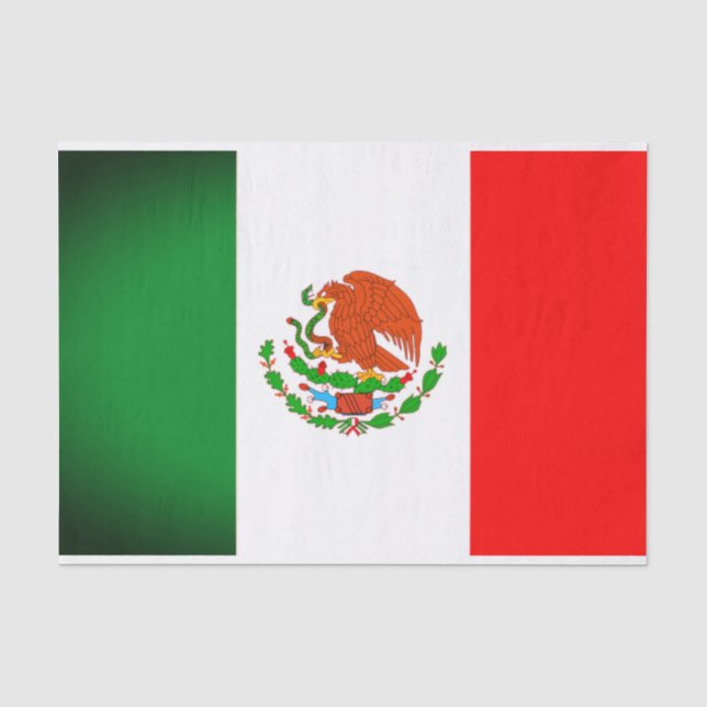 Mexico Flag Tissue Gift Paper (Front)
