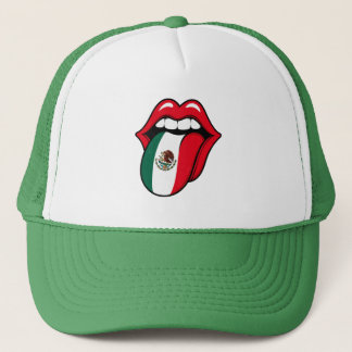 Mexico Flag Tongue Hat – Funny World Cup 2026 Fan