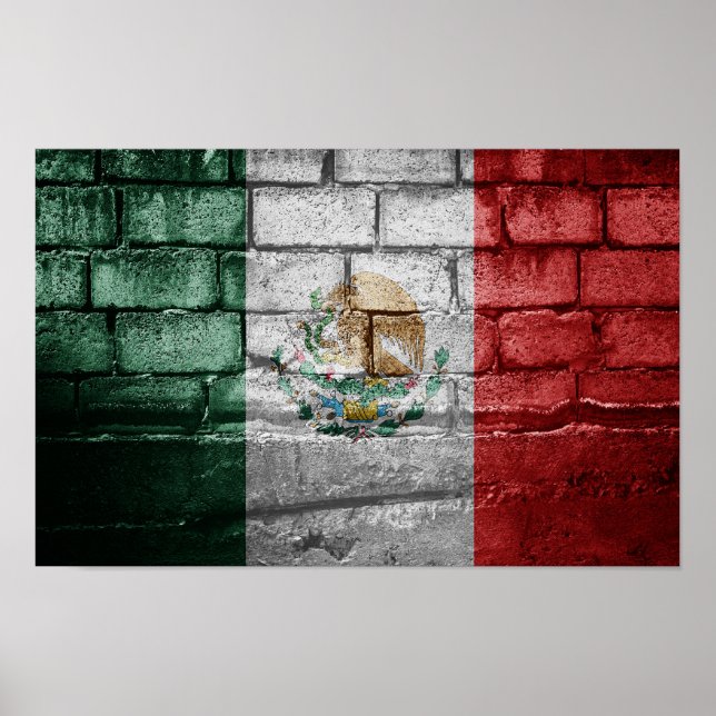 Mexico flag wall poster (Front)