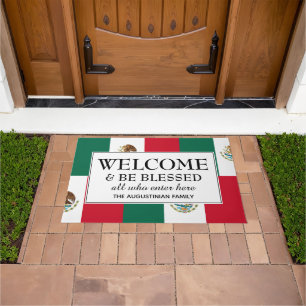MEXICO FLAG Welcome Doormat
