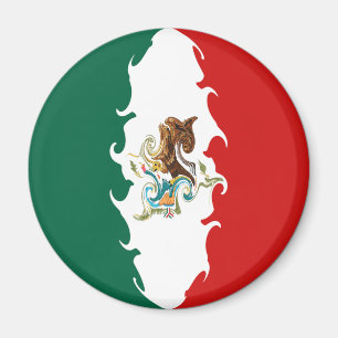 Mexico Gnarly Flag Magnet