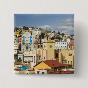 Mexico, Guanajuato State, Guanajuato. Basilica 15 Cm Square Badge