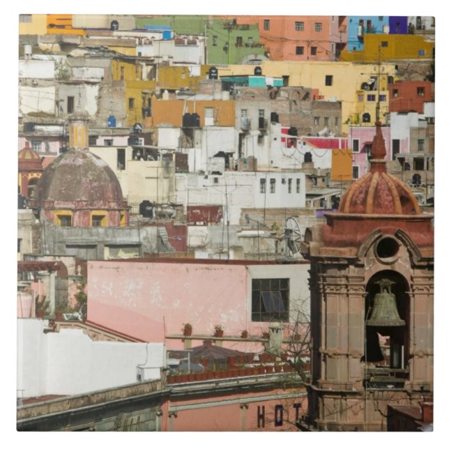 Mexico, Guanajuato State, Guanajuato. Templo de 2 Ceramic Tile (Front)