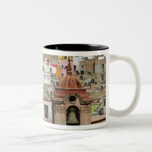 Mexico, Guanajuato State, Guanajuato. Templo de 2 Two-Tone Coffee Mug