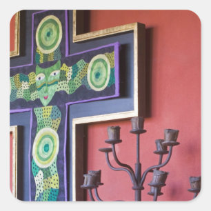 Mexico, Guanajuato state, San Miguel. Casa de la 2 Square Sticker