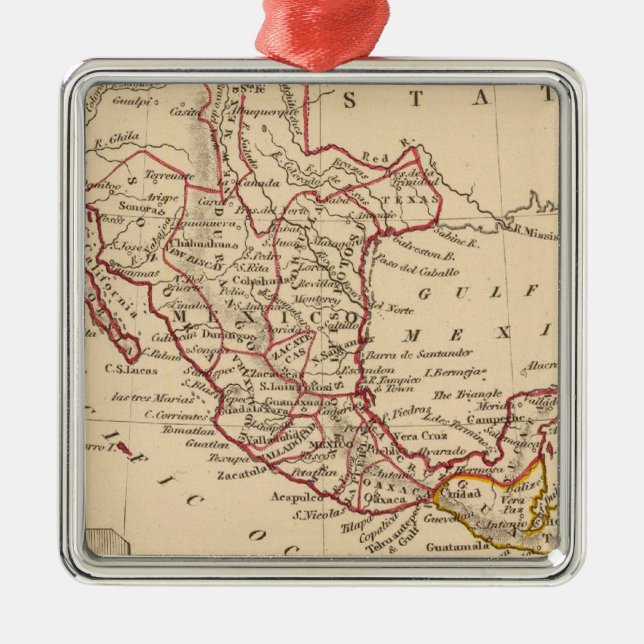 Mexico, Guatamala Metal Ornament (Front)