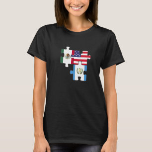 Mexico Guatemala And The Usa Puzzle T-Shirt