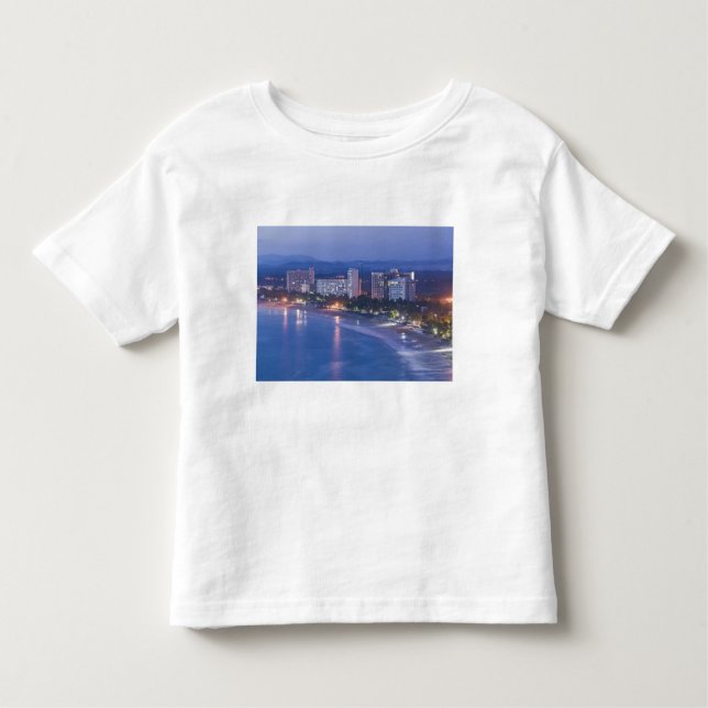 Mexico, Guerrero, Ixtapa. Ixtapa Hotels along Toddler T-Shirt (Front)