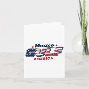 Mexico Gulf America Usa American Flag America Gulf Card