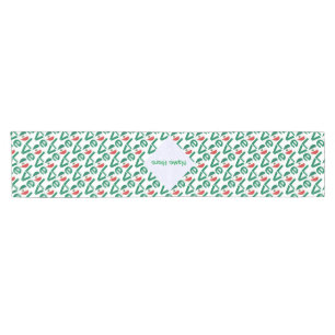 Mexico Heart Flag Green LOVE Short Table Runner