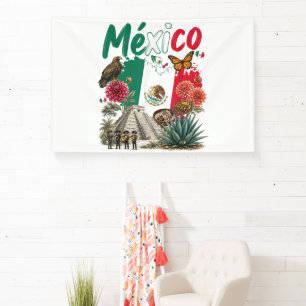 Mexico Heritage Pride Mexican Flag Banner