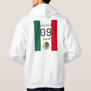 Mexico Jersey Style Back Print National Pride Hoodie