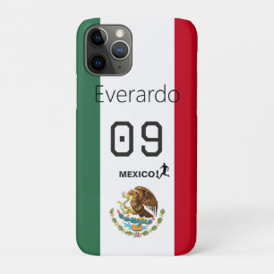 Mexico Jersey Style Custom Name Number Pride iPhone 11 Pro Case