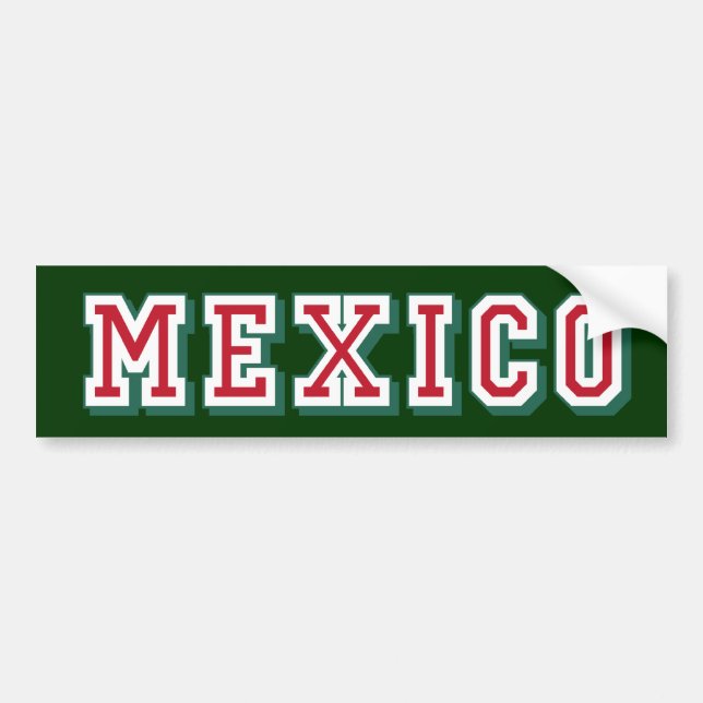 Mexico logo Bumper Sticker for Mexicans (Front)
