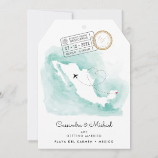 Mexico Map | Playa del Carmen Destination Wedding