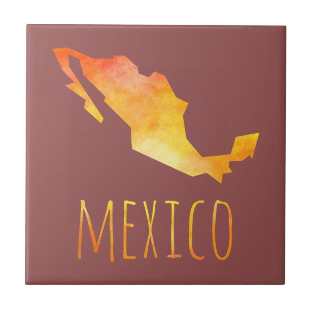 Mexico Map Tile (Front)