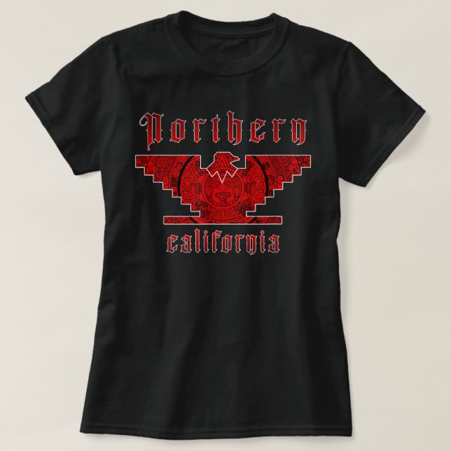 Mexico Mens Huelga Bird Flag Norther California Fa T-Shirt (Design Front)