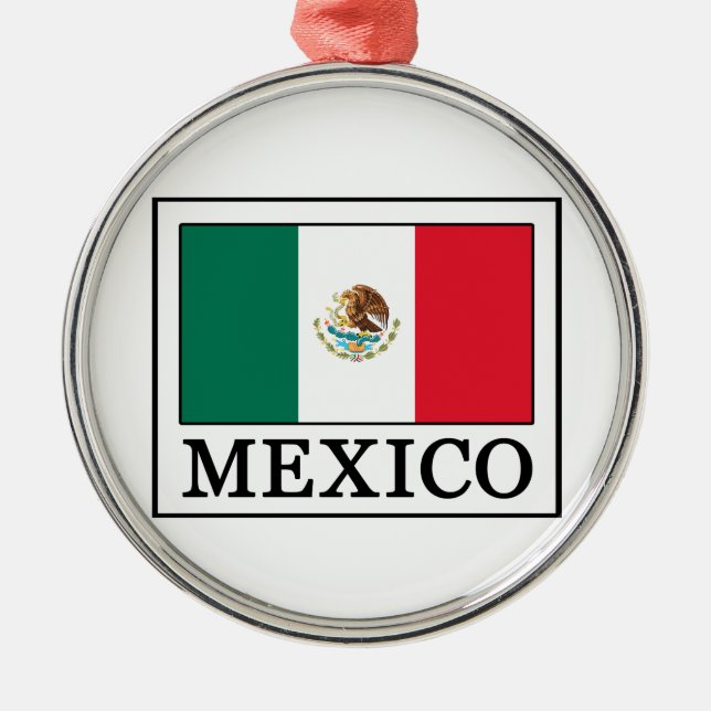 Mexico Metal Ornament (Front)