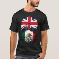 Mexico Mexican British UK Tree Roots Flag