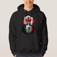 Mexico Mexican Canadian Canada Tree Roots Flag