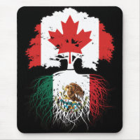 Mexico Mexican Canadian Canada Tree Roots Flag