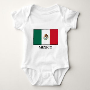 Mexico (Mexican) Flag Baby Bodysuit