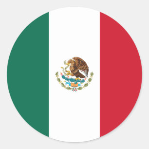 Mexico/Mexican Flag Classic Round Sticker