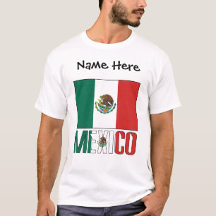 Mexico Mexican Flag Personalised  T-Shirt
