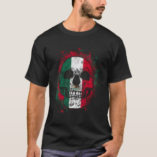 Mexico Mexican Flag Skull T-Shirt