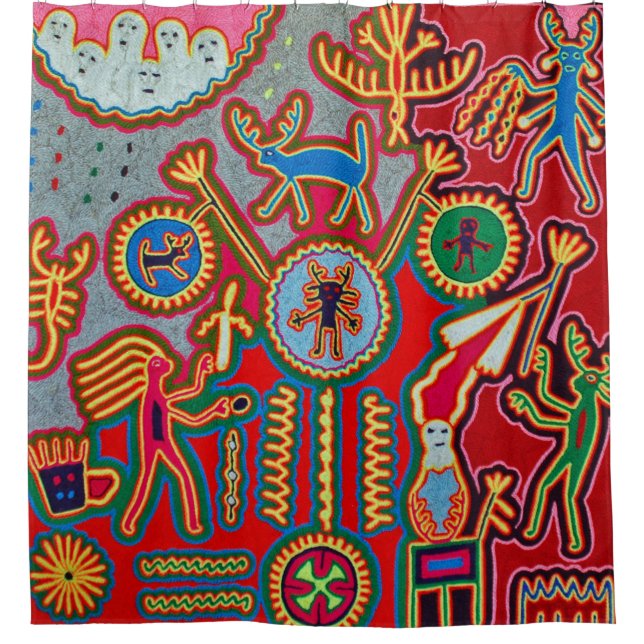 Mexico Mexican Mayan Aztec LatinX Hispanic Oaxacan Shower Curtain (Front)