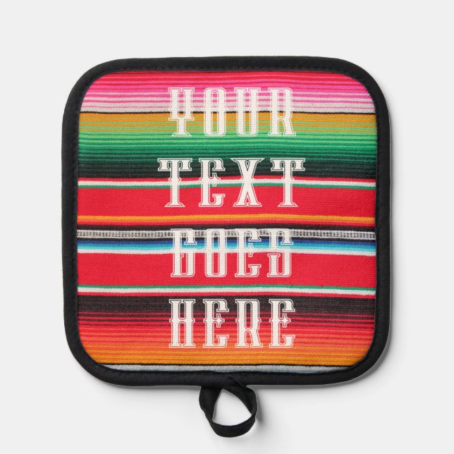 Mexico Mexican poncho custom Oven Mitt and Holders (Front)