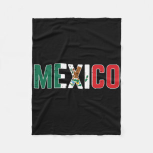 Mexico Mexican Soccer Fan Men Women Boys Girls Kid Fleece Blanket