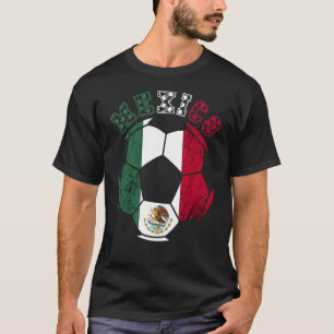 Mexico Mexican Soccer Team Ball Mexican Flag Mexic T-Shirt