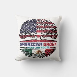 Mexico Mexican US American USA United States Tree Cushion