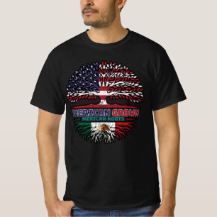 Mexico Mexican US American USA United States Tree T-Shirt