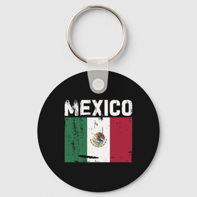México Mexico Cinco De Mayo Futbol Pride Mexican 2 Key Ring (Front)