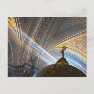 Mexico, Morelia. Sun's rays penetrate interior Postcard