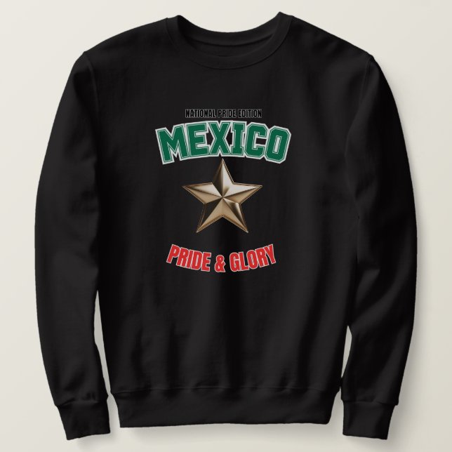 Mexico National Pride Men's Basic Sweatshirt (Design Front)