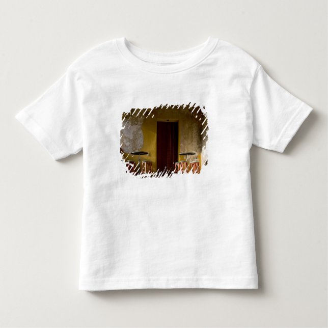 Mexico, Oaxaca, Afternoon sun lights balcony of Toddler T-Shirt (Front)