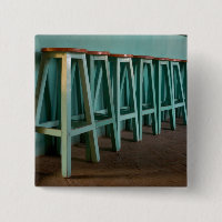 Mexico, Oaxaca, Green Bar Stools line wall