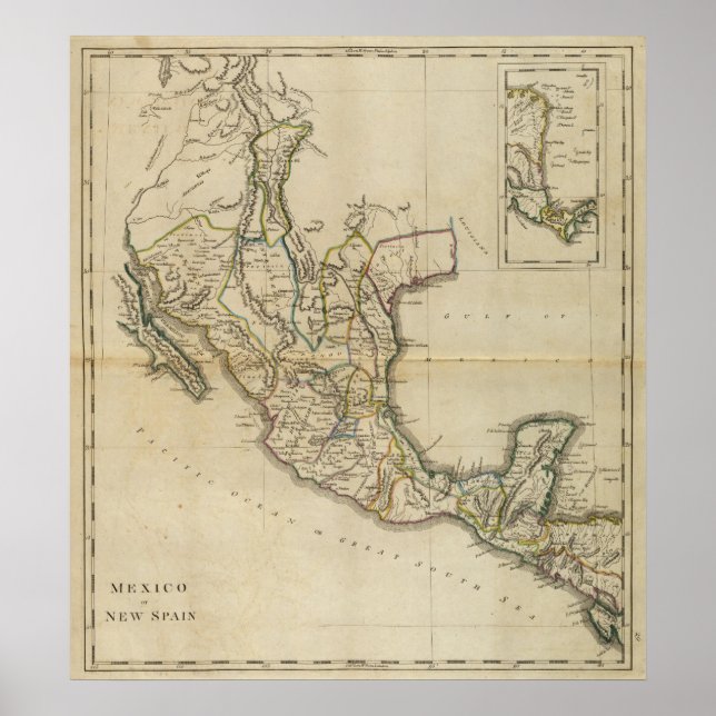 Mexico or New Spain Poster (Front)