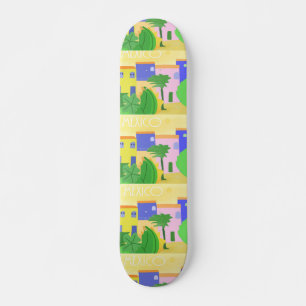 Mexico painting art skateboard