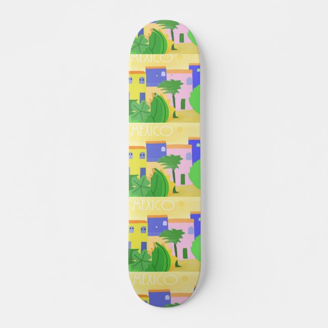 Mexico painting art skateboard (Front)