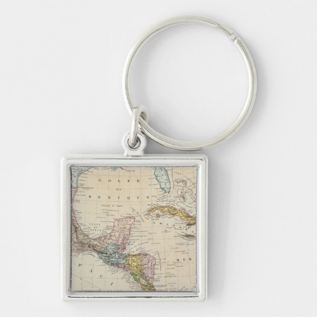 Mexico, Panama, Central America Key Ring (Front)