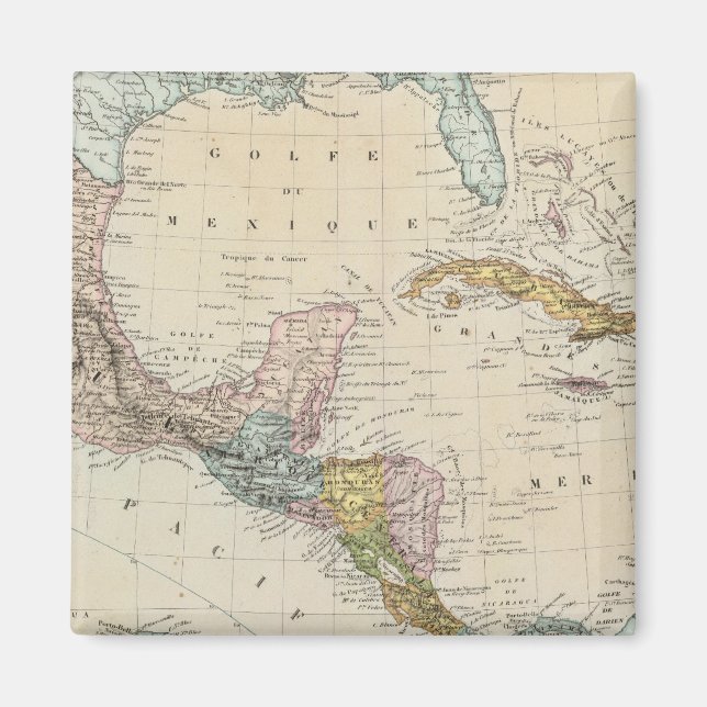 Mexico, Panama, Central America Magnet (Front)