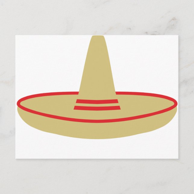 mexico party sombrero postcard (Front)