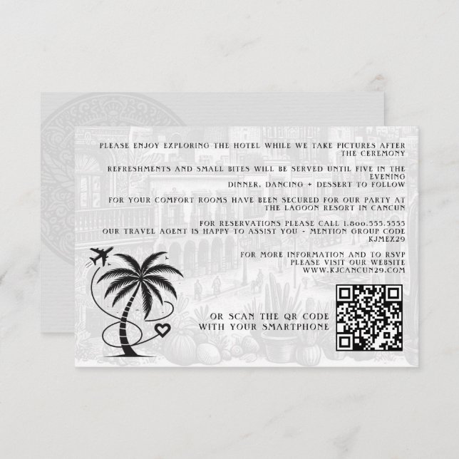 Mexico Passport Details Enclosure Card (Front/Back)