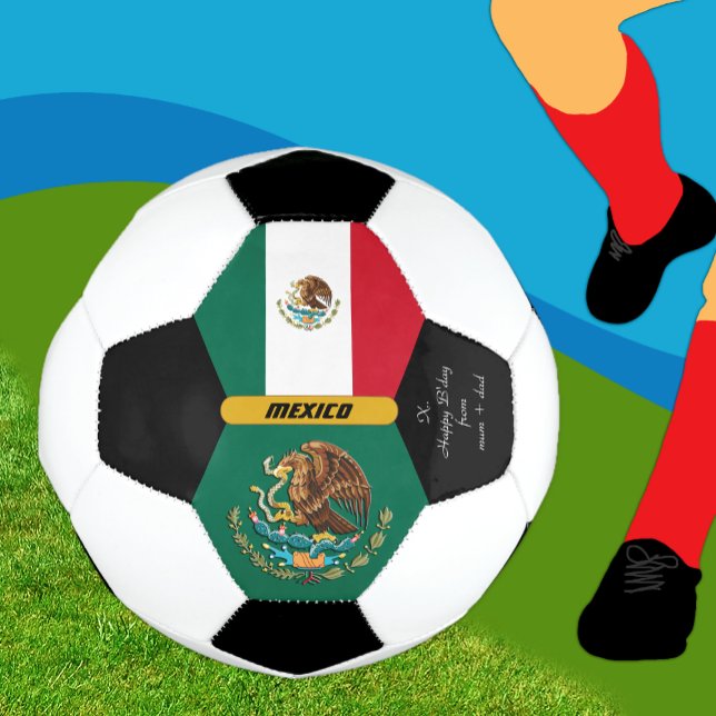 Mexico Personalised, Flag, Photo Soccer Ball (Creator Uploaded)